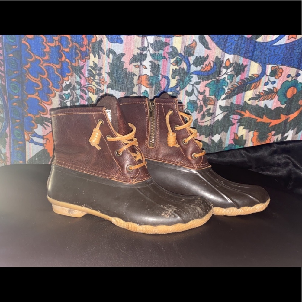 Sperry duck boots (worn)